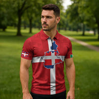 Personalized Italy Piedmont Zipper Polo Shirt Inspiration Flags Style - Wonder Print Shop