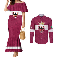 Personalized Italy Provincia Autonoma di Trento Couples Matching Mermaid Dress and Long Sleeve Button Shirt Inspiration Flags Style