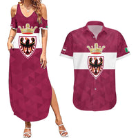 Personalized Italy Provincia Autonoma di Trento Couples Matching Summer Maxi Dress and Hawaiian Shirt Inspiration Flags Style