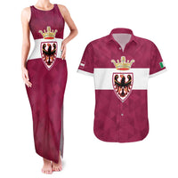 Personalized Italy Provincia Autonoma di Trento Couples Matching Tank Maxi Dress and Hawaiian Shirt Inspiration Flags Style