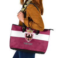Personalized Italy Provincia Autonoma di Trento Leather Tote Bag Inspiration Flags Style