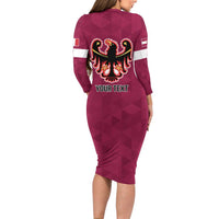 Personalized Italy Provincia Autonoma di Trento Long Sleeve Bodycon Dress Inspiration Flags Style