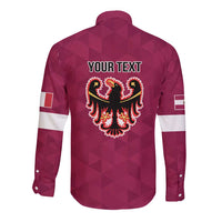 Personalized Italy Provincia Autonoma di Trento Long Sleeve Button Shirt Inspiration Flags Style
