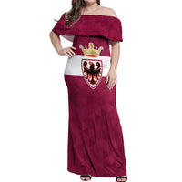 Personalized Italy Provincia Autonoma di Trento Off Shoulder Maxi Dress Inspiration Flags Style