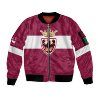 Personalized Italy Provincia Autonoma di Trento Sleeve Zip Bomber Jacket Inspiration Flags Style