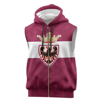 Personalized Italy Provincia Autonoma di Trento Sleeveless Zip Hoodie Inspiration Flags Style - Wonder Print Shop