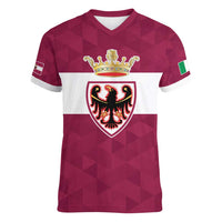 Personalized Italy Provincia Autonoma di Trento Women V-Neck T-Shirt Inspiration Flags Style