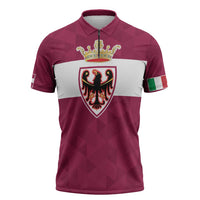Personalized Italy Provincia Autonoma di Trento Zipper Polo Shirt Inspiration Flags Style - Wonder Print Shop