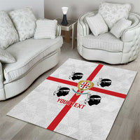 Personalized Italy Sardinia Area Rug Inspiration Flags Style