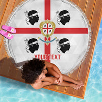 Personalized Italy Sardinia Beach Blanket Inspiration Flags Style