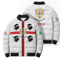 Personalized Italy Sardinia Bomber Puffer Jacket Inspiration Flags Style - Wonder Print Shop