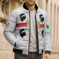 Personalized Italy Sardinia Bomber Puffer Jacket Inspiration Flags Style - Wonder Print Shop