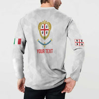 Personalized Italy Sardinia Button Sweatshirt Inspiration Flags Style