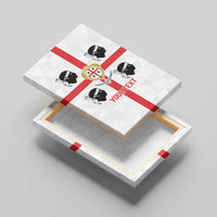 Personalized Italy Sardinia Canvas Wall Art Inspiration Flags Style