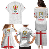 Personalized Italy Sardinia Family Matching Puletasi and Hawaiian Shirt Inspiration Flags Style