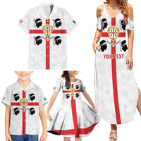 Personalized Italy Sardinia Family Matching Summer Maxi Dress and Hawaiian Shirt Inspiration Flags Style