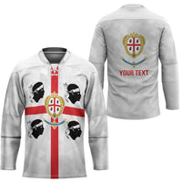 Personalized Italy Sardinia Hockey Jersey Inspiration Flags Style - Wonder Print Shop