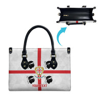 Personalized Italy Sardinia Leather Bag Inspiration Flags Style - Wonder Print Shop