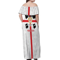 Personalized Italy Sardinia Off Shoulder Maxi Dress Inspiration Flags Style