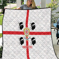 Personalized Italy Sardinia Quilt Inspiration Flags Style