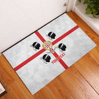 Personalized Italy Sardinia Rubber Doormat Inspiration Flags Style