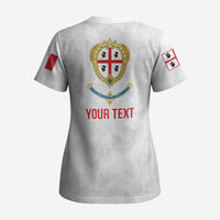 Personalized Italy Sardinia Scrub Top Inspiration Flags Style - Wonder Print Shop