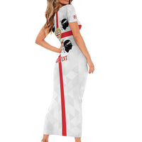 Personalized Italy Sardinia Short Sleeve Bodycon Dress Inspiration Flags Style