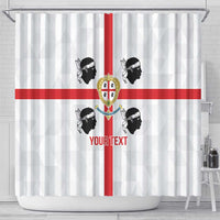 Personalized Italy Sardinia Shower Curtain Inspiration Flags Style