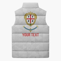 Personalized Italy Sardinia Sleeveless Puffer Jacket Inspiration Flags Style - Wonder Print Shop