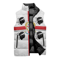Personalized Italy Sardinia Sleeveless Puffer Jacket Inspiration Flags Style - Wonder Print Shop