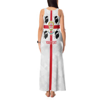 Personalized Italy Sardinia Tank Maxi Dress Inspiration Flags Style