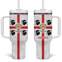 Personalized Italy Sardinia Tumbler With Handle Inspiration Flags Style