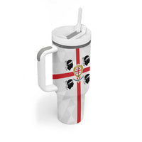 Personalized Italy Sardinia Tumbler With Handle Inspiration Flags Style