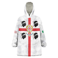 Personalized Italy Sardinia Wearable Blanket Hoodie Inspiration Flags Style