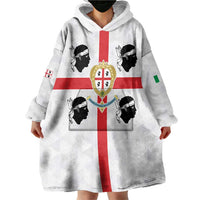Personalized Italy Sardinia Wearable Blanket Hoodie Inspiration Flags Style