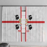Personalized Italy Sardinia Window Curtain Inspiration Flags Style