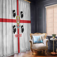 Personalized Italy Sardinia Window Curtain Inspiration Flags Style