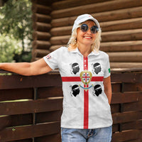 Personalized Italy Sardinia Women Polo Shirt Inspiration Flags Style