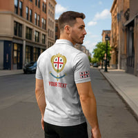 Personalized Italy Sardinia Zipper Polo Shirt Inspiration Flags Style - Wonder Print Shop