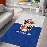 Personalized Italy Trentino-Alto Adige Area Rug Inspiration Flags Style