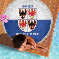 Personalized Italy Trentino-Alto Adige Beach Blanket Inspiration Flags Style
