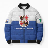 Personalized Italy Trentino-Alto Adige Bomber Puffer Jacket Inspiration Flags Style - Wonder Print Shop