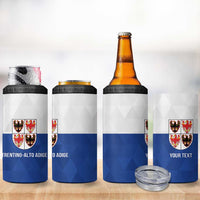 Personalized Italy Trentino-Alto Adige 4 in 1 Can Cooler Tumbler Inspiration Flags Style