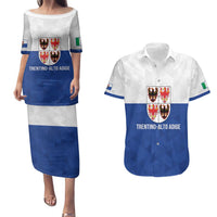 Personalized Italy Trentino-Alto Adige Couples Matching Puletasi and Hawaiian Shirt Inspiration Flags Style
