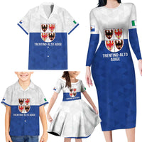 Personalized Italy Trentino-Alto Adige Family Matching Long Sleeve Bodycon Dress and Hawaiian Shirt Inspiration Flags Style