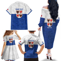 Personalized Italy Trentino-Alto Adige Family Matching Off The Shoulder Long Sleeve Dress and Hawaiian Shirt Inspiration Flags Style