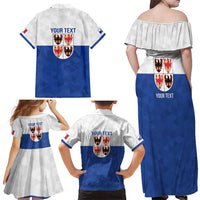 Personalized Italy Trentino-Alto Adige Family Matching Off Shoulder Maxi Dress and Hawaiian Shirt Inspiration Flags Style