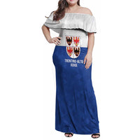 Personalized Italy Trentino-Alto Adige Family Matching Off Shoulder Maxi Dress and Hawaiian Shirt Inspiration Flags Style