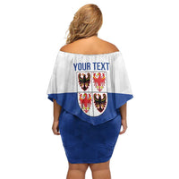 Personalized Italy Trentino-Alto Adige Family Matching Off Shoulder Short Dress and Hawaiian Shirt Inspiration Flags Style