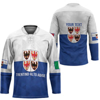 Personalized Italy Trentino-Alto Adige Hockey Jersey Inspiration Flags Style - Wonder Print Shop